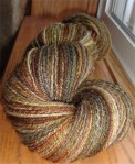 "Rustic" colorway in BFL and silk Navajo ply